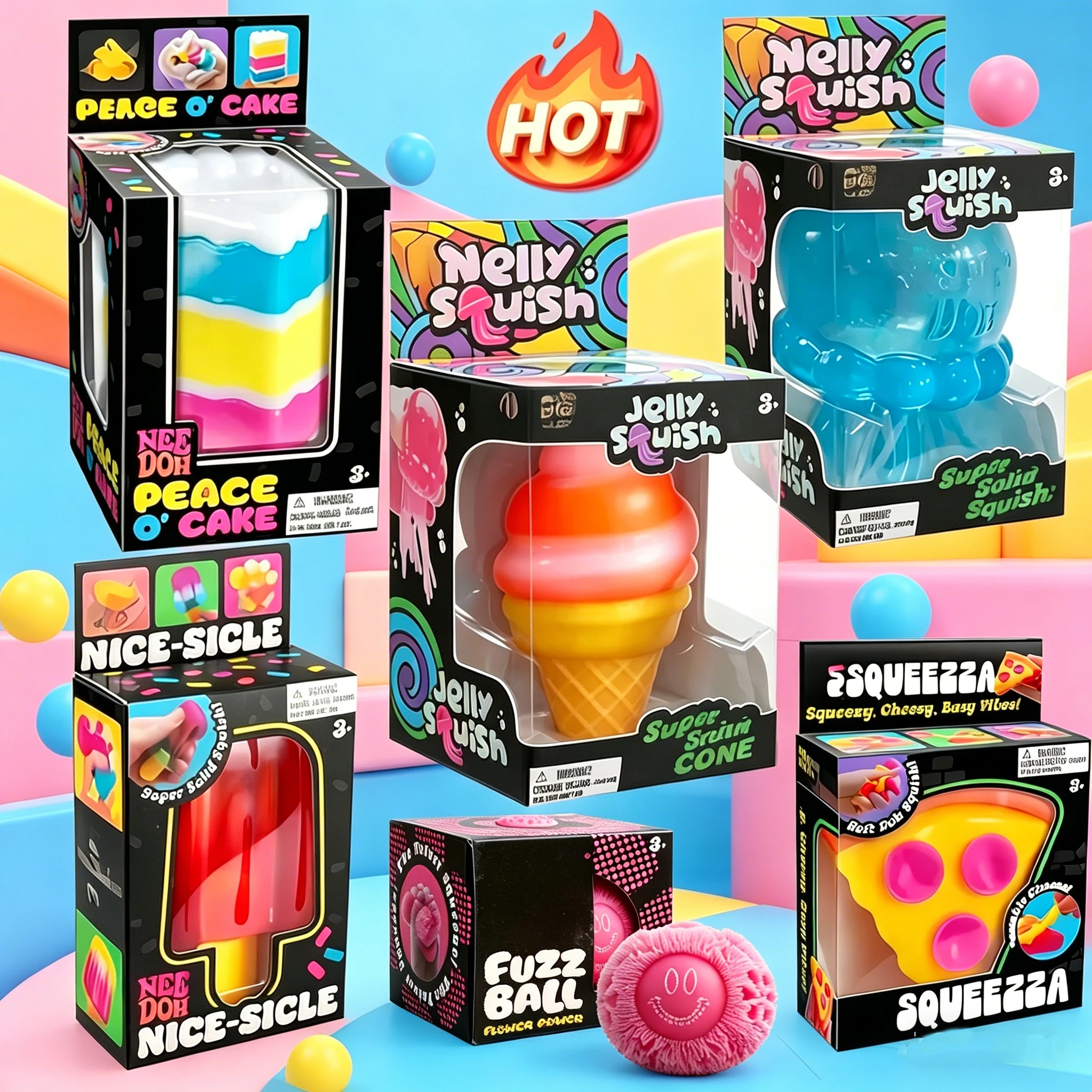Schylling Needoh Nice Cube and Nice-Sicle Sensory Fidget Toy, Soft Squishy Squeeze Toy, Stress Relief Anti-Anxiety Calming Toy f
Schylling Needoh Nice Cube and Nice-Sicle Sensory Fidget Toy, Soft Squishy Squeeze Toy, Stress Relief Anti-Anxiety Calming Toy f