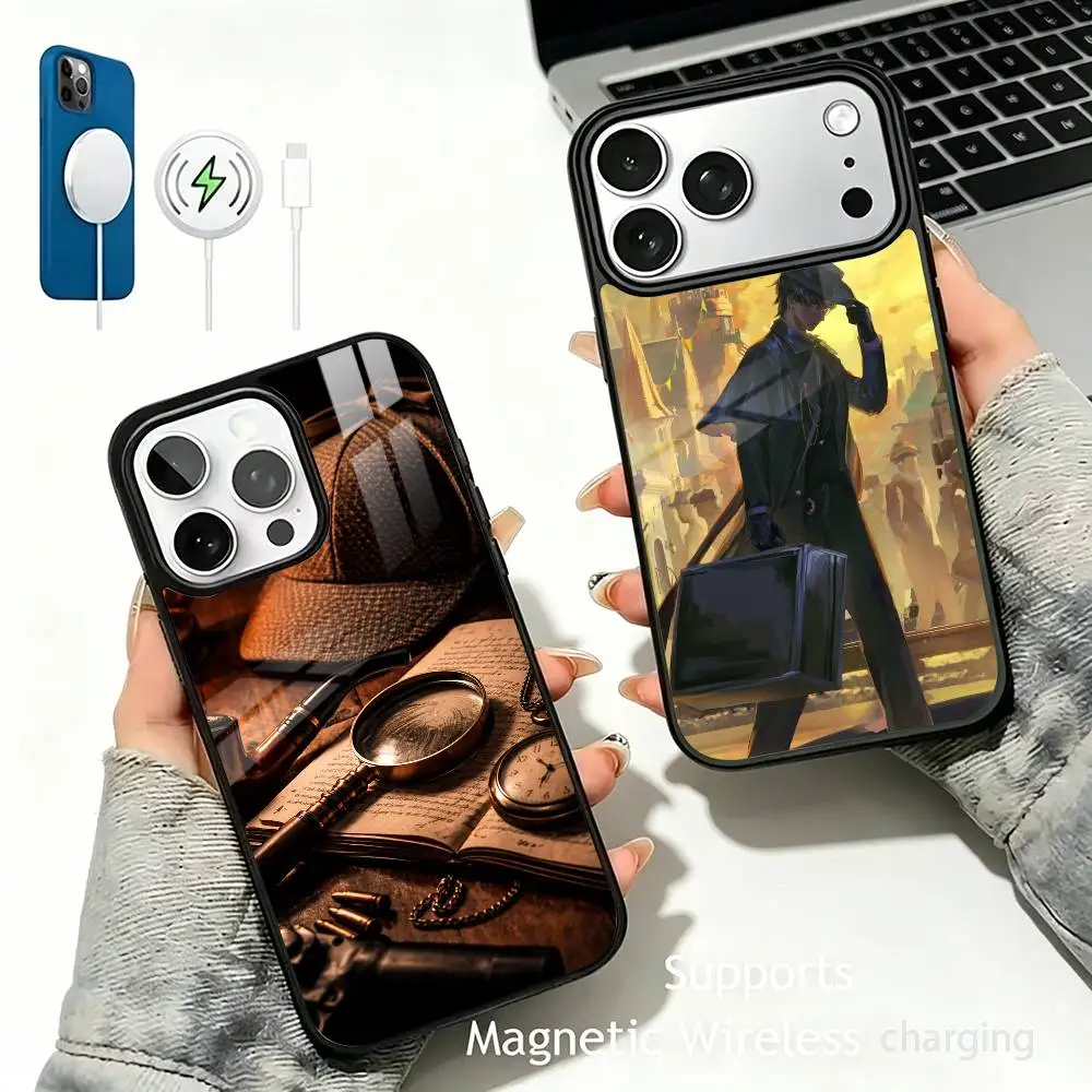 clever detective Sherlock-H- Holmes-ES For IPhone17/16/15/14/13/12/11 Plus Pro Max Plus Wireless Charger Phone Case
clever detective Sherlock-H- Holmes-ES For IPhone17/16/15/14/13/12/11 Plus Pro Max Plus Wireless Charger Phone Case