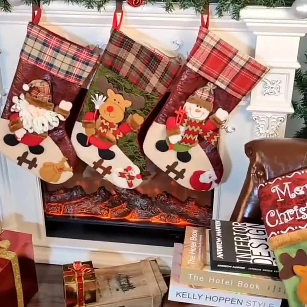 Christmas Socks Santa Claus Snowman Plush Ornaments Candy Bag Gift Holders Christmas Decoration Stockings Storage Bag Home Decor
Christmas Socks Santa Claus Snowman Plush Ornaments Candy Bag Gift Holders Christmas Decoration Stockings Storage Bag Home Decor