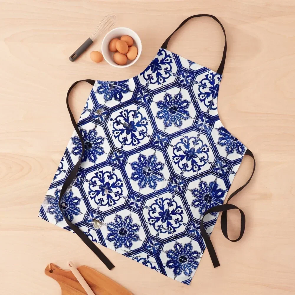 Blue and White Portuguese Tile Apron Camping Women's Kitchen Household Items work ladies Apron
Blue and White Portuguese Tile Apron Camping Women's Kitchen Household Items work ladies Apron