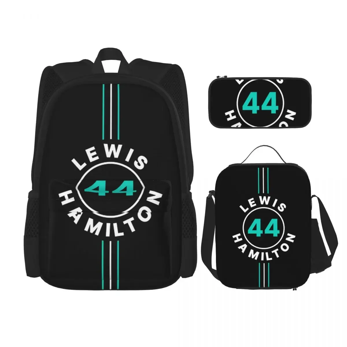 Lewis Hamilton 44 F1 Backpacks Boys Girls Bookbag Children School Bags Cartoon Kids Rucksack Lunch Bag Pen Bag Three-Piece Set
Lewis Hamilton 44 F1 Backpacks Boys Girls Bookbag Children School Bags Cartoon Kids Rucksack Lunch Bag Pen Bag Three-Piece Set