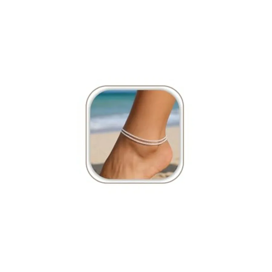 Freekiss Sterling Silver Ankle Bracelets for Women: Dainty Waterproof Anklet for Women Adjustable Womens Anklet Set Stackable F
Freekiss Sterling Silver Ankle Bracelets for Women: Dainty Waterproof Anklet for Women Adjustable Womens Anklet Set Stackable F