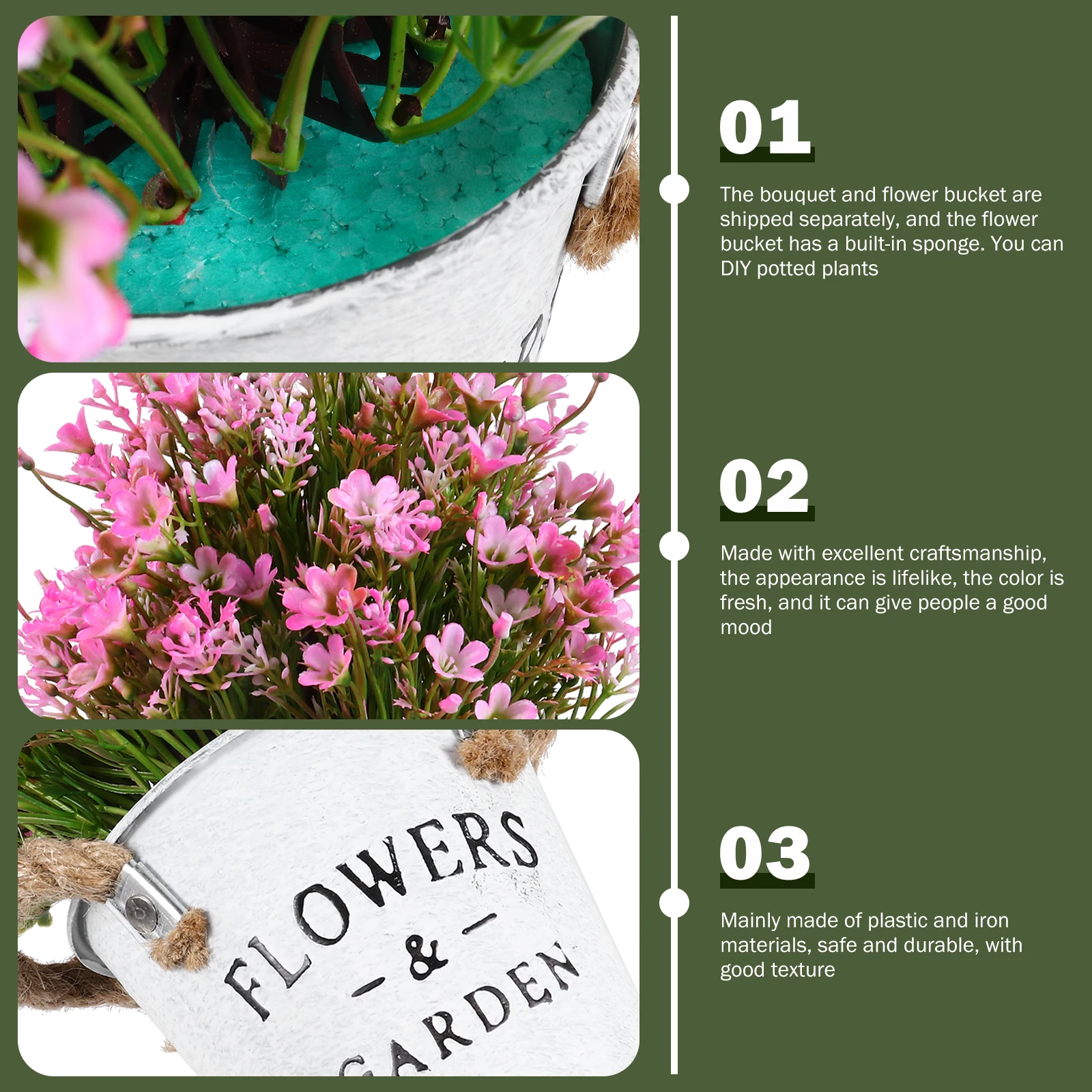 Vases Home Decor Artificial Potted Plant Plants Indoor Lifelike Flower Bonsai Bouquet
Vases Home Decor Artificial Potted Plant Plants Indoor Lifelike Flower Bonsai Bouquet