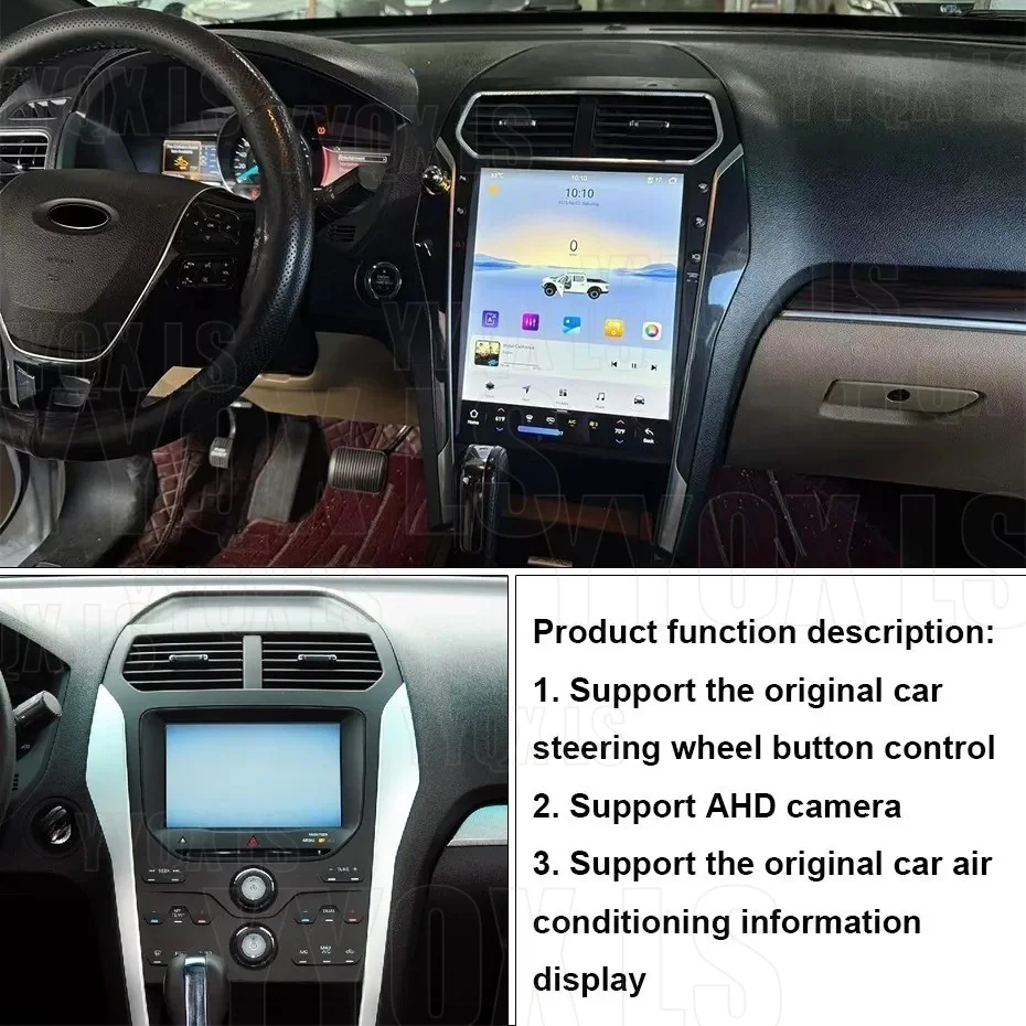 13.8inch Screen For Ford Explorer 2011-2019 Wireless CarPlay Android Auto Car Radio Multimedia Player GPS Navigation Bluetooth
13.8inch Screen For Ford Explorer 2011-2019 Wireless CarPlay Android Auto Car Radio Multimedia Player GPS Navigation Bluetooth