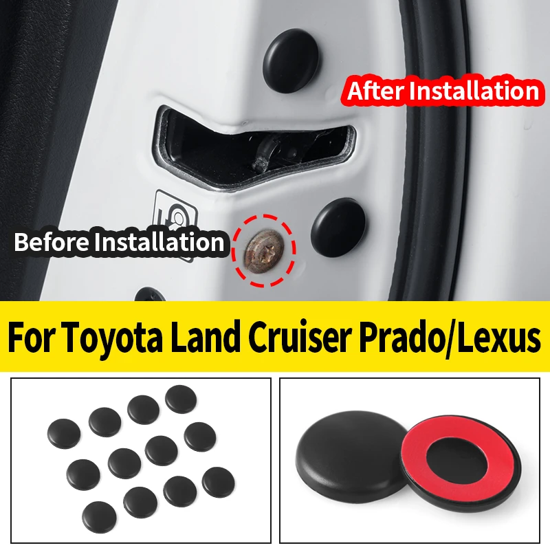 Car Door Lock Screw Protector Cover 12PCS For Toyota Land Cruiser Prado 150 200 250 300 Lexus GX LX Water Anti-Rust Accessories
Car Door Lock Screw Protector Cover 12PCS For Toyota Land Cruiser Prado 150 200 250 300 Lexus GX LX Water Anti-Rust Accessories