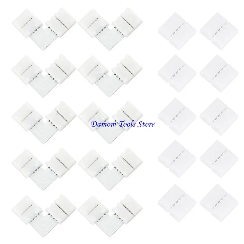 57BE 20 шт., светодиодные разъемы без пайки, 4-контактные L-образные разъемы без зазоров для 10 мм RGB RGBW, светодиодные ленты,
57BE 20 шт., светодиодные разъемы без пайки, 4-контактные L-образные разъемы без зазоров для 10 мм RGB RGBW, светодиодные ленты,