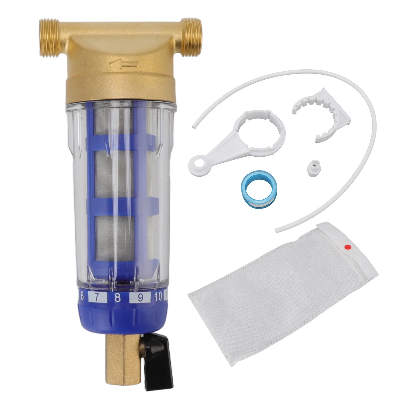 Cyclonic Sedimentation Water Filter G1/2in Backwashing Pure Copper Whole House Water Filter for Washer
Cyclonic Sedimentation Water Filter G1/2in Backwashing Pure Copper Whole House Water Filter for Washer