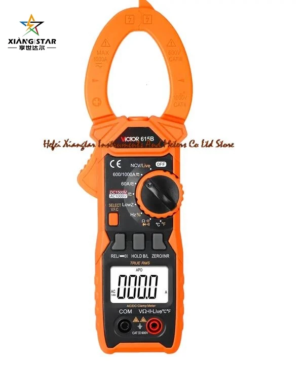 VICTOR VC615B DC высокое напряжение 1500 В истинное значение клещи AC DC фотоэлектрические цифровые клещи
VICTOR VC615B DC высокое напряжение 1500 В истинное значение клещи AC DC фотоэлектрические цифровые клещи