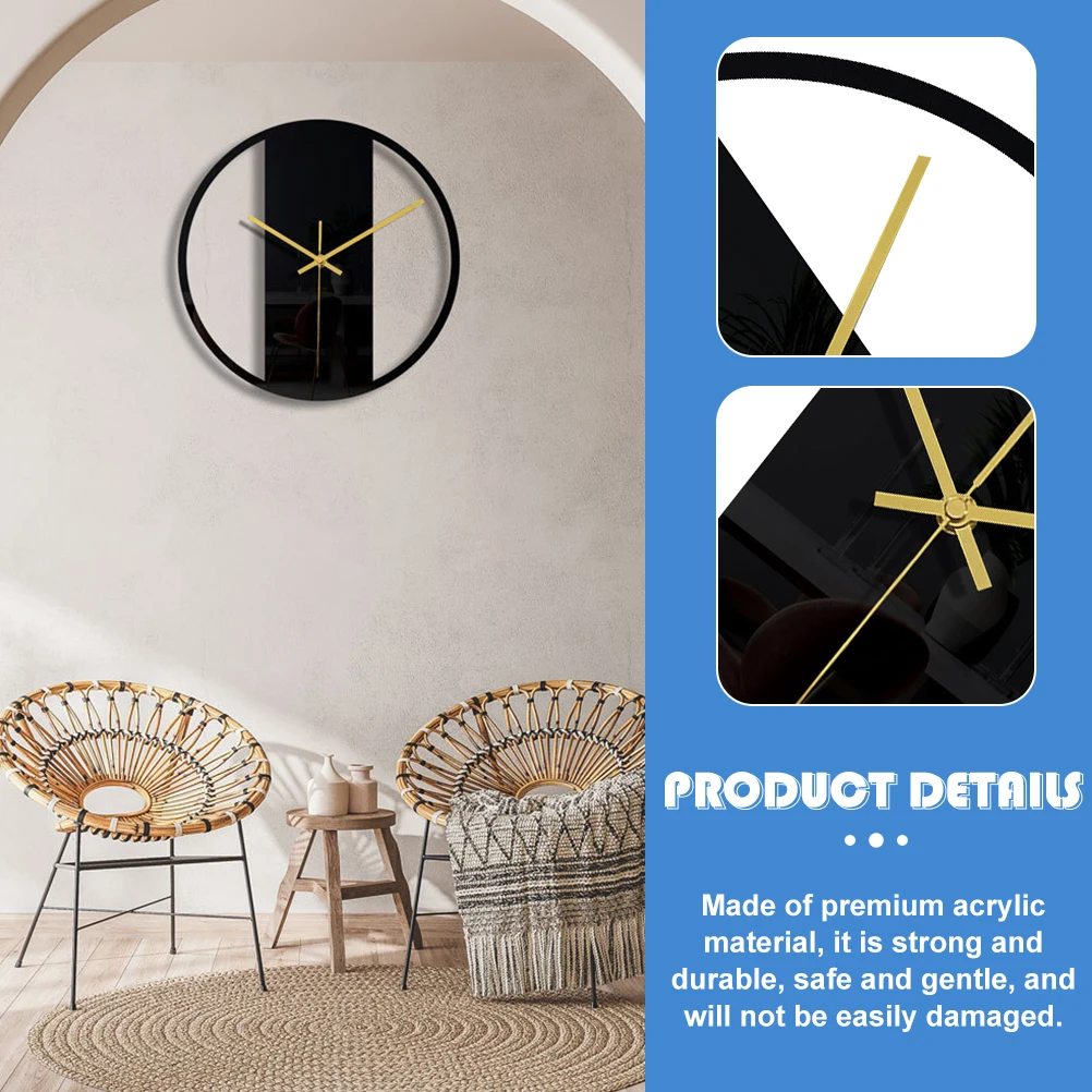 Acrylic Wall Clock Home Decor Modern Style Fashion Adornment Material Easy Installation Practical Wall Hanging Clock
Acrylic Wall Clock Home Decor Modern Style Fashion Adornment Material Easy Installation Practical Wall Hanging Clock