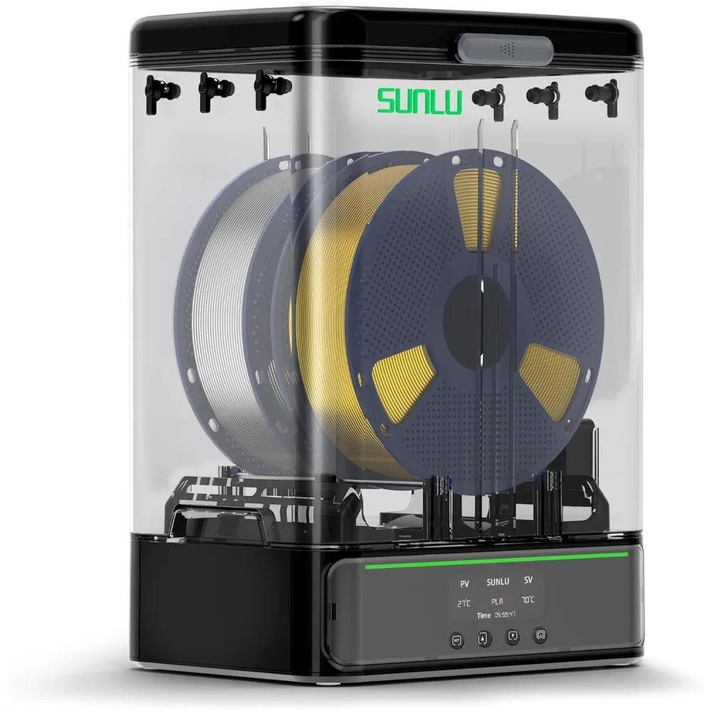 Official Filament Box Dryer SP2,Accommodate 0.25-3KGChamber and base Freely stackable separated design,Black.
Official Filament Box Dryer SP2,Accommodate 0.25-3KGChamber and base Freely stackable separated design,Black.