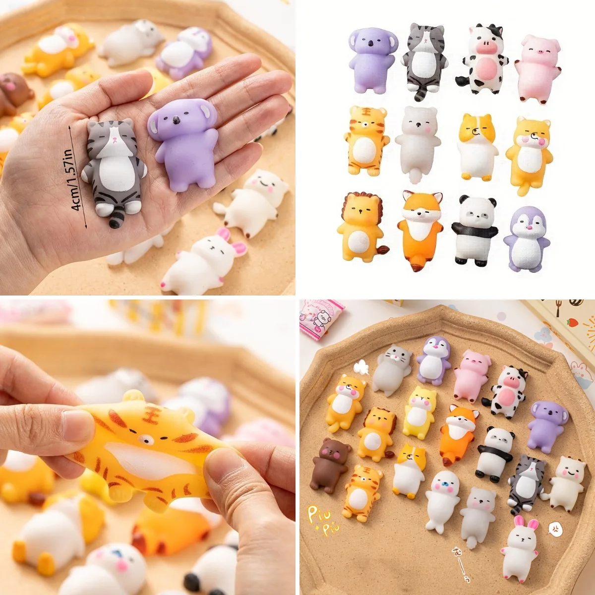 10 random soft rubber toy mochi soft rubber toy gifts, panda, piglet, elephant toys, suitable for Halloween and Christmas activi
10 random soft rubber toy mochi soft rubber toy gifts, panda, piglet, elephant toys, suitable for Halloween and Christmas activi