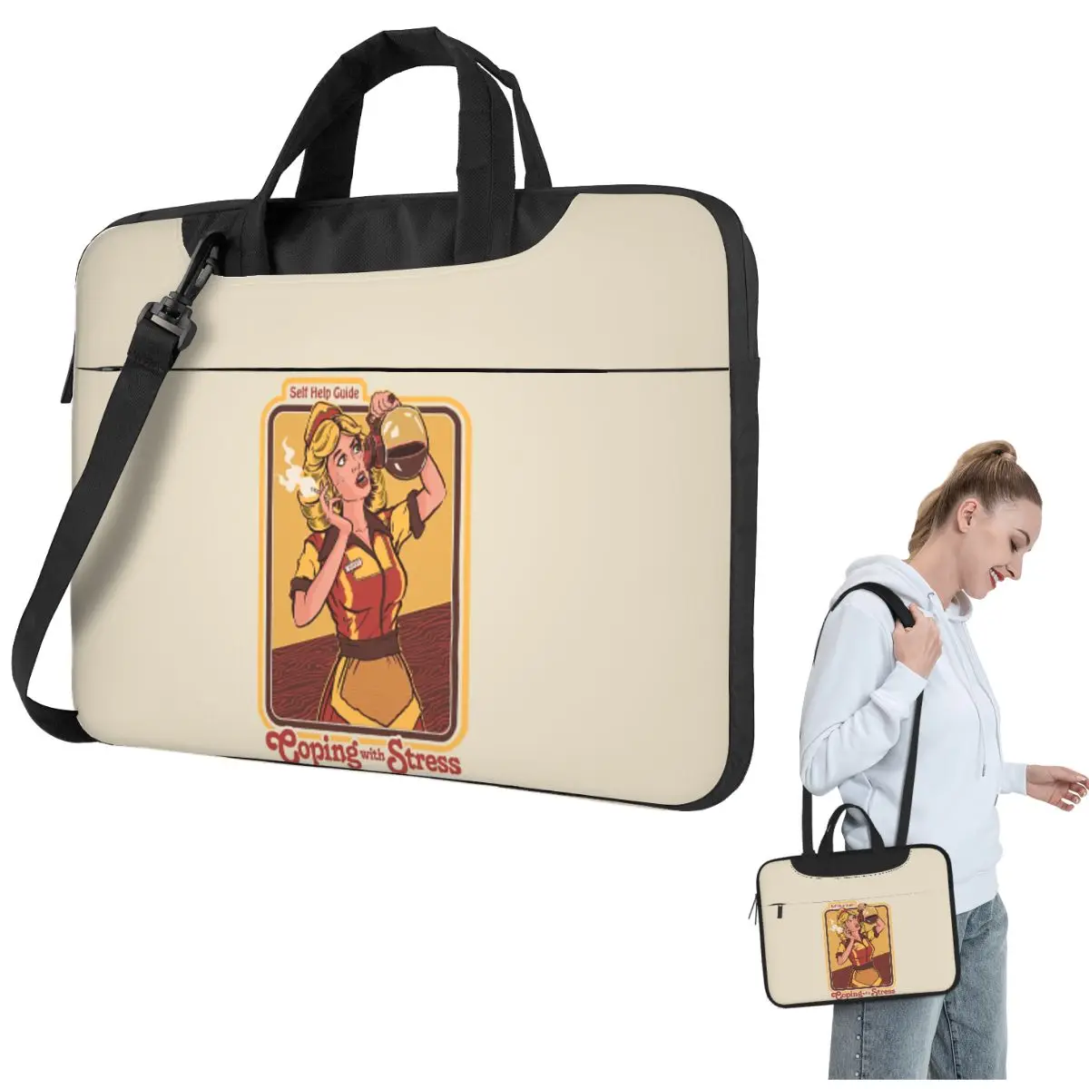 Coping With Stress Crossbody Laptop Bag Case Computer Bag Resistant Protective Notebook Pouch for Macbook Pro
Coping With Stress Crossbody Laptop Bag Case Computer Bag Resistant Protective Notebook Pouch for Macbook Pro