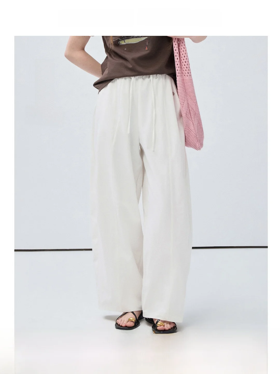 High Waist Drawstring Casual Pants for plus Size Women Summer Loose Fit Versatile Wide Leg Pants Casual Loose Straight Leg Pants
High Waist Drawstring Casual Pants for plus Size Women Summer Loose Fit Versatile Wide Leg Pants Casual Loose Straight Leg Pants