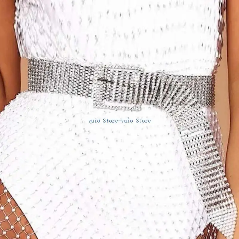 X7XB Waist Belt Chain Shimmering Rhinestones Silver Golden for Dress Stage Club
X7XB Waist Belt Chain Shimmering Rhinestones Silver Golden for Dress Stage Club