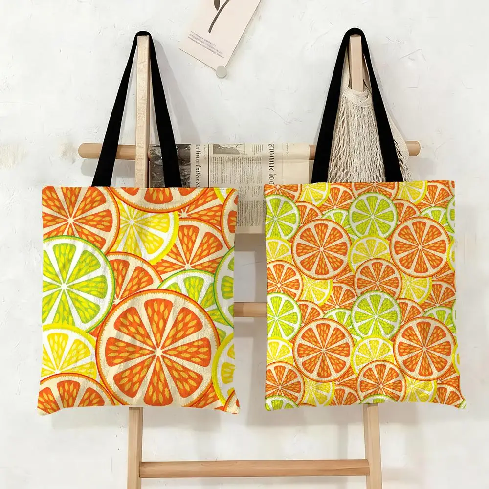 Citrus Fruit Storage Bags Canvas Tote Bag Large Capacity Double-Sided Print Reusable Shopping Bag Eco-Friendly Shoulder Bag
Citrus Fruit Storage Bags Canvas Tote Bag Large Capacity Double-Sided Print Reusable Shopping Bag Eco-Friendly Shoulder Bag