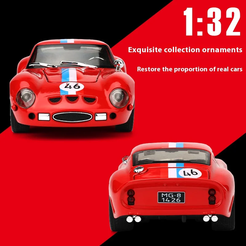 250-GTO 1:32 модель суперспортивного автомобиля из сплава, детская игрушечная машинка со звуком, коллекция подарков на день рождения для мальчиков, украшения
250-GTO 1:32 модель суперспортивного автомобиля из сплава, детская игрушечная машинка со звуком, коллекция подарков на день рождения для мальчиков, украшения