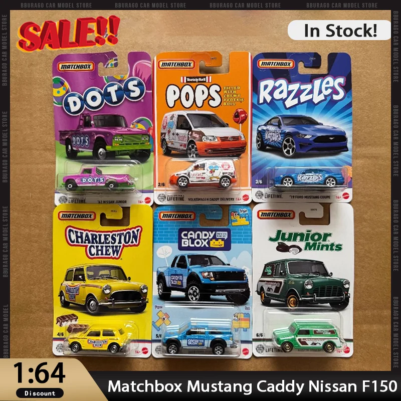 Новинка в наличии 1:64 Matchbox Hvv75 Ford Mustang Caddy Nissan F150, мини-автомобиль из сплава, миниатюрные литые украшения, игрушка на заказ, подарок для детей
Новинка в наличии 1:64 Matchbox Hvv75 Ford Mustang Caddy Nissan F150, мини-автомобиль из сплава, миниатюрные литые украшения, игрушка на заказ, подарок для детей