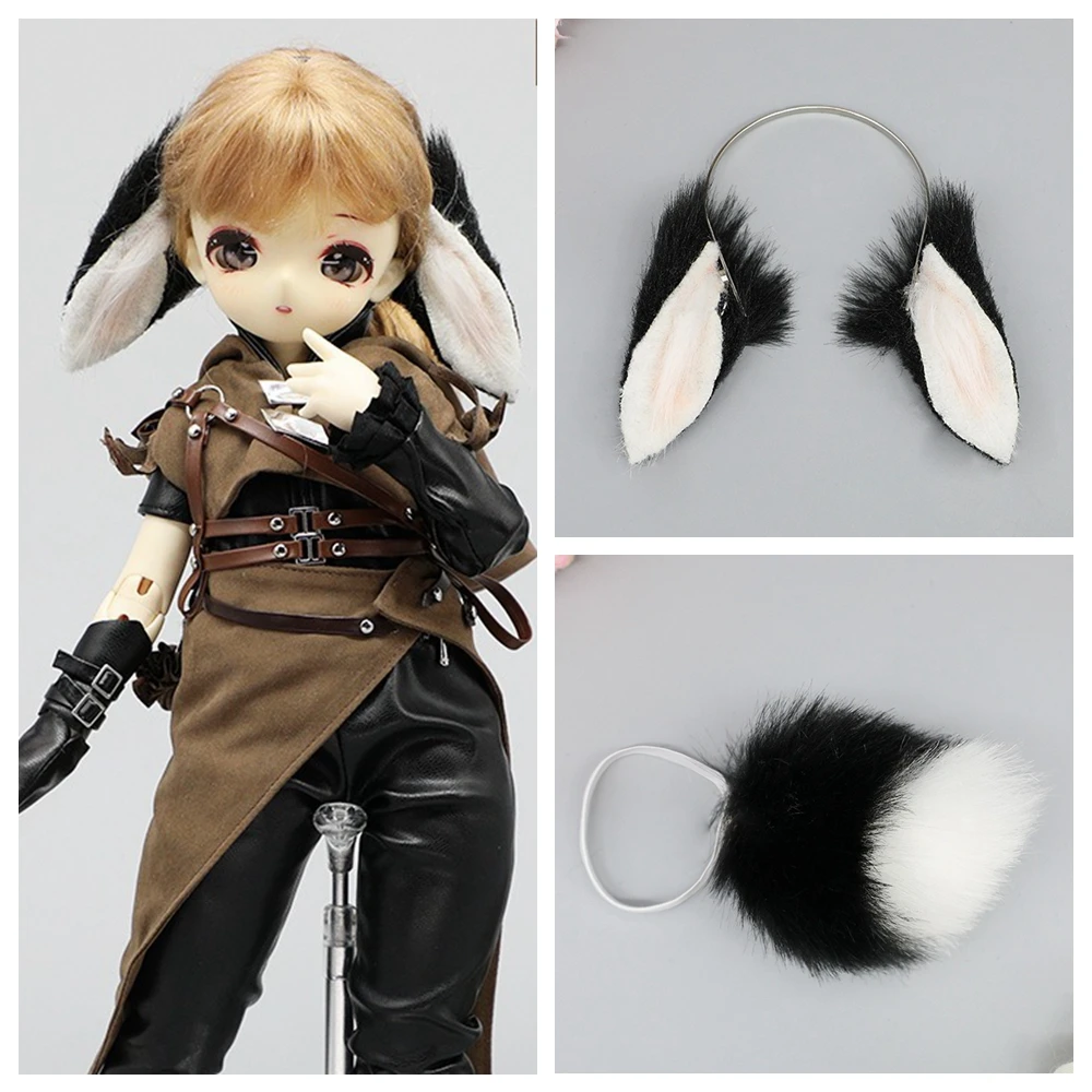 Handmade Toy 1/3 1/4 BJD/SD Doll Accessories Cute Rabbit Ear Hair Hoop Plush Magnetic Tail Cosplay Accessories 
Handmade Toy 1/3 1/4 BJD/SD Doll Accessories Cute Rabbit Ear Hair Hoop Plush Magnetic Tail Cosplay Accessories