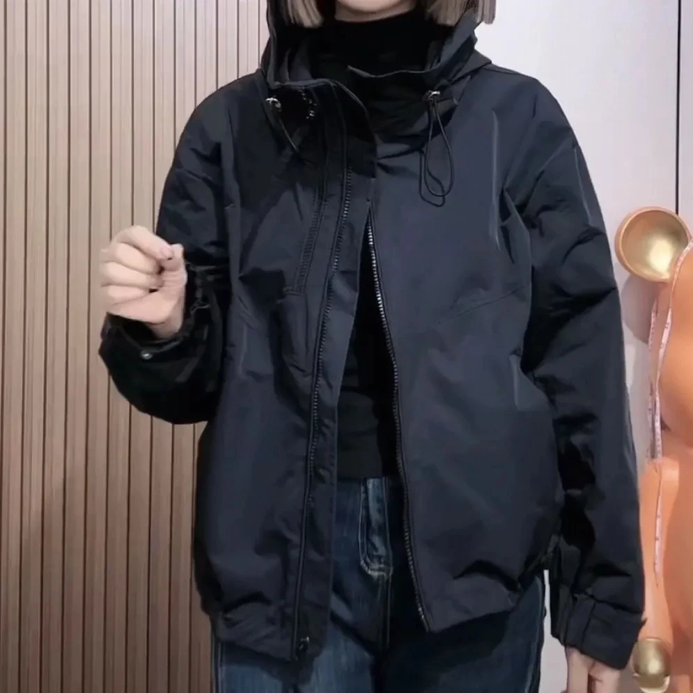 2024 Women's Spring Autumn New Short Loose Coats Female Solid Color Hooded Jackets Ladies Long Sleeve Sports Outerwear Q13
2024 Women's Spring Autumn New Short Loose Coats Female Solid Color Hooded Jackets Ladies Long Sleeve Sports Outerwear Q13
