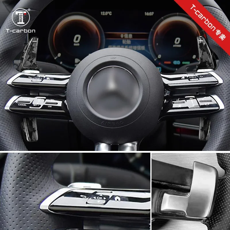 Steering Wheel DSG Shifter Extension Paddle For Benz New E S E260 2021 True Carbon Fiber Forging Interior Car Accessories
Steering Wheel DSG Shifter Extension Paddle For Benz New E S E260 2021 True Carbon Fiber Forging Interior Car Accessories