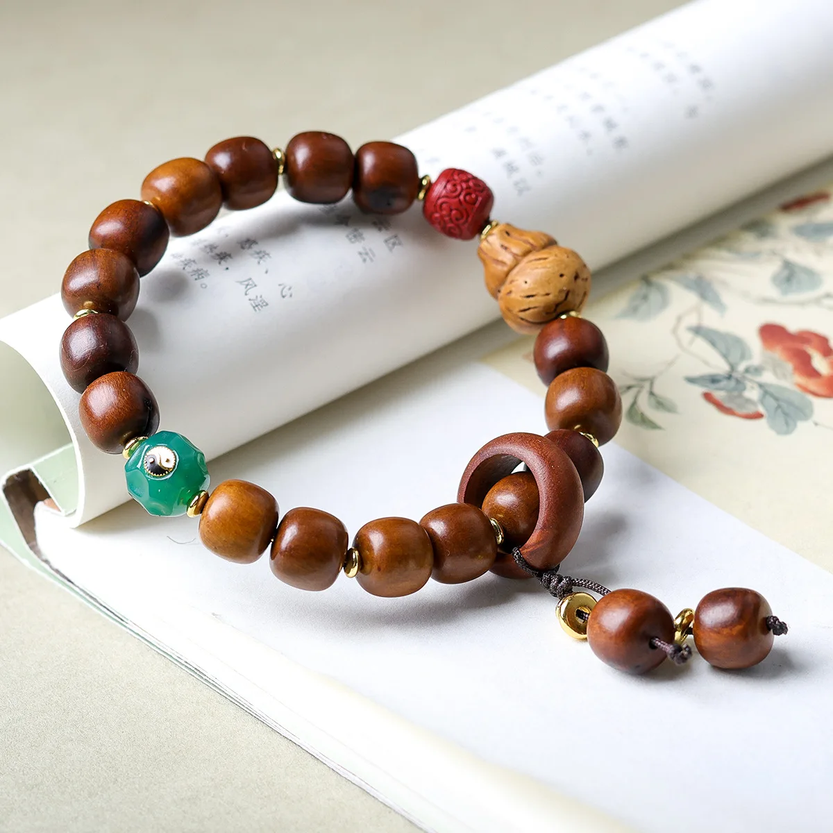 Taoist lightning strike jujube wood bracelet agate eight trigrams walnut small gourd cinnabar antique bracelet Buddha beads
Taoist lightning strike jujube wood bracelet agate eight trigrams walnut small gourd cinnabar antique bracelet Buddha beads