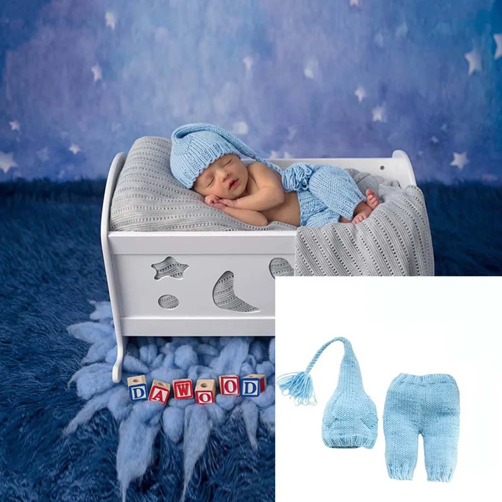 Light Blue Photo Props Long Tassel Hat Knitted Outfit Clothes 0-3 Months Photography Costume
Light Blue Photo Props Long Tassel Hat Knitted Outfit Clothes 0-3 Months Photography Costume
