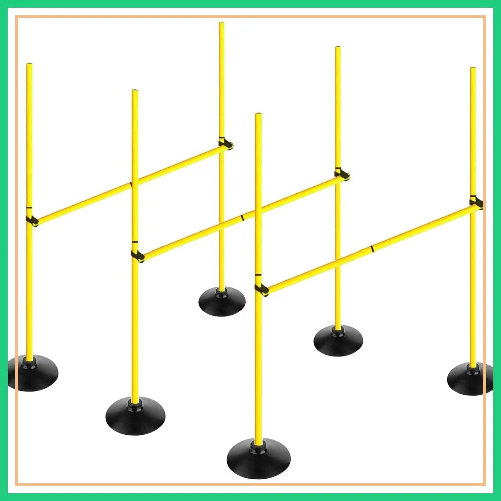 Adjustable Height Agility Hurdle Set Multi-Function Soccer Training Pole Set Coaching Sticks with Rubber Base
Adjustable Height Agility Hurdle Set Multi-Function Soccer Training Pole Set Coaching Sticks with Rubber Base