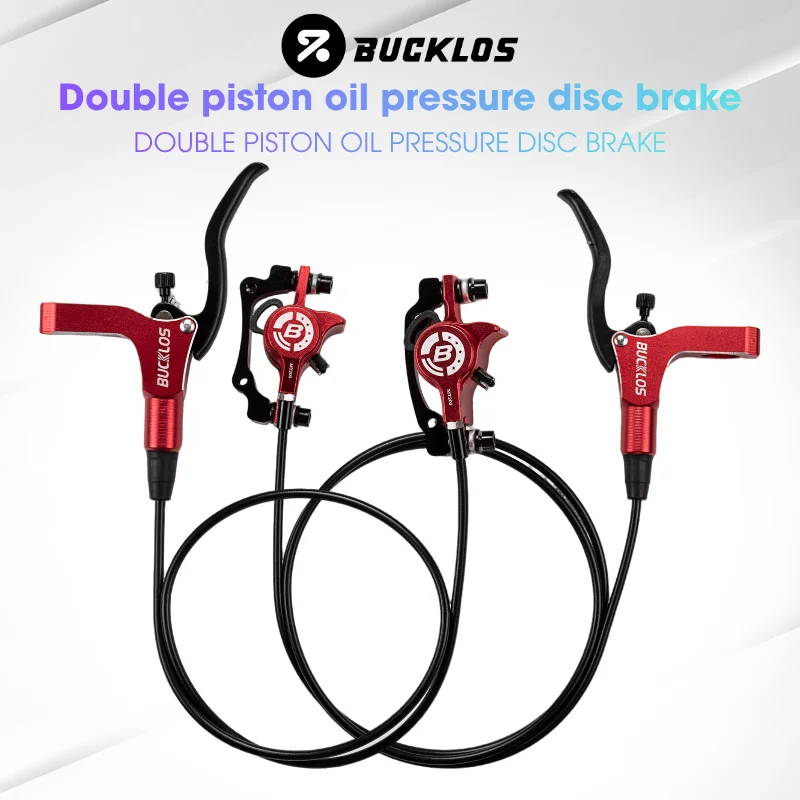 BUCKLOS MTB Hydraulic Brakes Bicycle Caliper Front/Rear/Set 800/1500mm Disc Brakes Brake Lever+Brake Caliper for Mountain Bike
BUCKLOS MTB Hydraulic Brakes Bicycle Caliper Front/Rear/Set 800/1500mm Disc Brakes Brake Lever+Brake Caliper for Mountain Bike