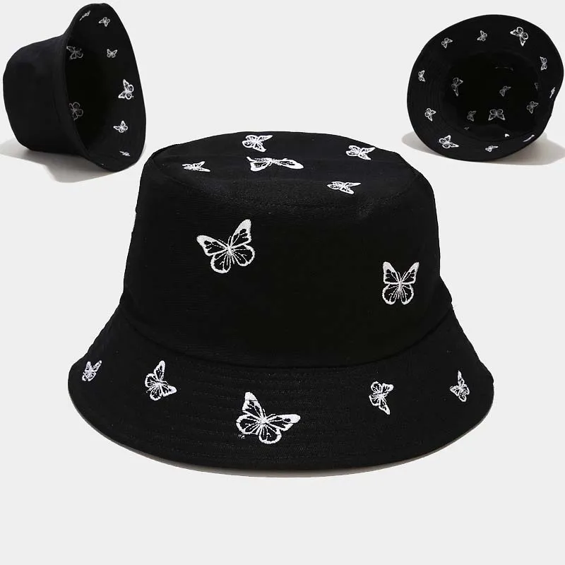 New Couple Summer Hat Cotton Butterfly Embroidery Women Sun Hat Reversible Men Fisherman Hat Beach Vacation Sunshade Bucket Cap
New Couple Summer Hat Cotton Butterfly Embroidery Women Sun Hat Reversible Men Fisherman Hat Beach Vacation Sunshade Bucket Cap