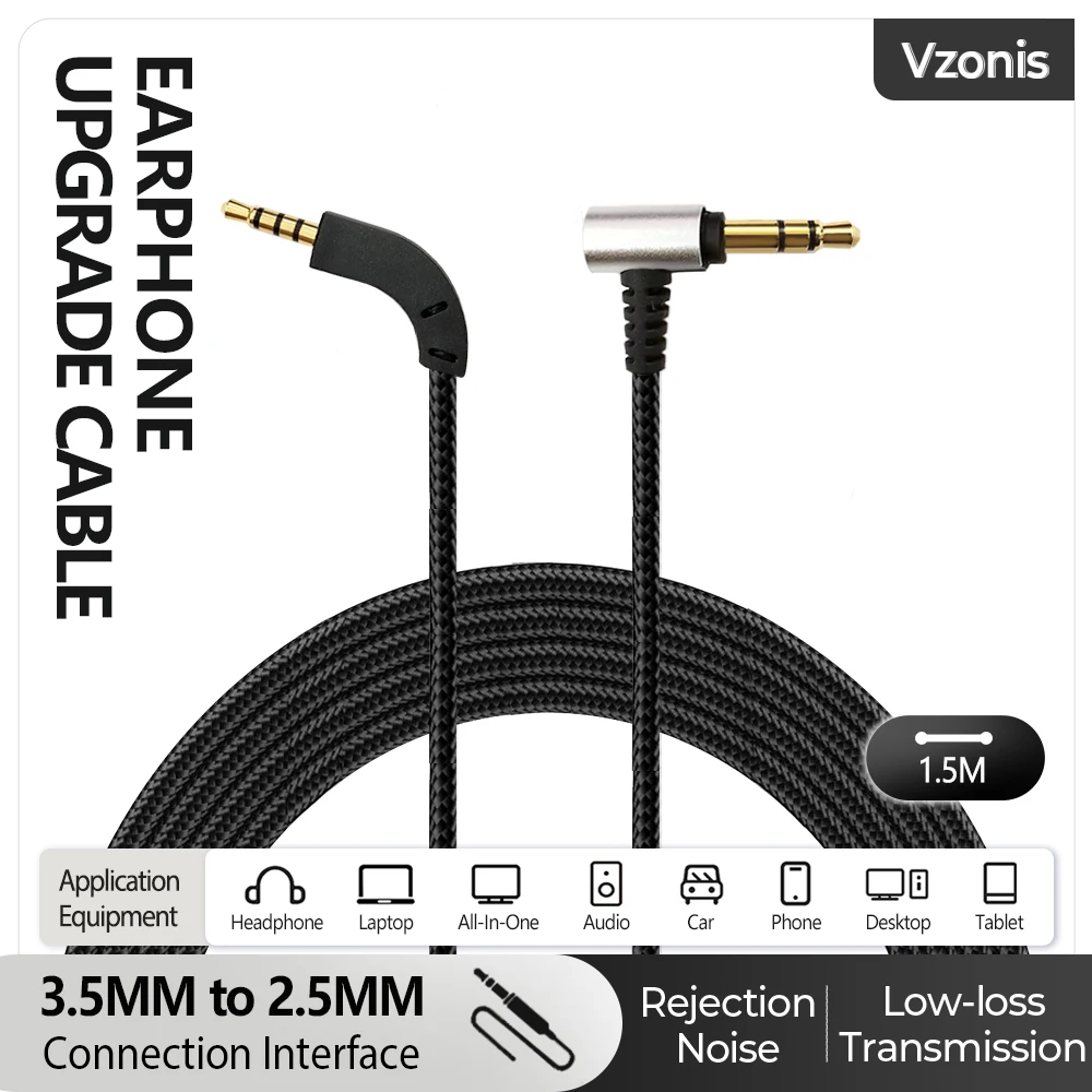 1.5M 3.5MM to 2.5MM Jack Male to Male Headset Upgrade Cable Audio Replacement Line Audios Cord for B&W P5 P9 P7 Headphones
1.5M 3.5MM to 2.5MM Jack Male to Male Headset Upgrade Cable Audio Replacement Line Audios Cord for B&W P5 P9 P7 Headphones