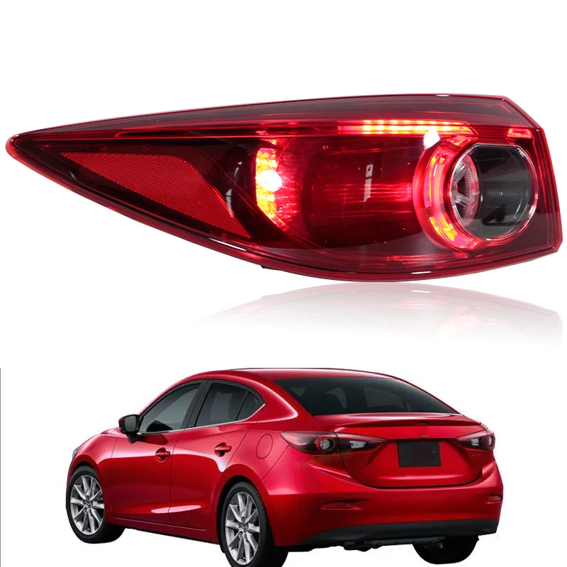 Для Mazda 3 Axela 4-дверный седан 2016 2017 2018: Наружный задний фонарь, указатель поворота, стоп-сигнал, фонарь заднего хода
Для Mazda 3 Axela 4-дверный седан 2016 2017 2018: Наружный задний фонарь, указатель поворота, стоп-сигнал, фонарь заднего хода