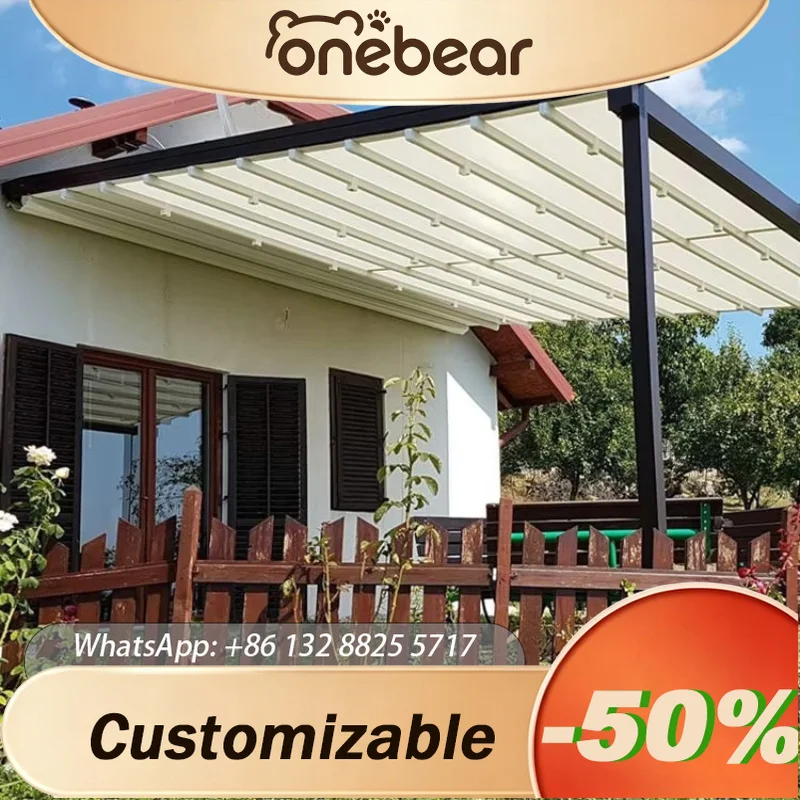 Any Size Custom Modern Aluminum Motorized Folding Retractable Roof Pergola Windproof Waterproof Outdoor Garden Canopy
Any Size Custom Modern Aluminum Motorized Folding Retractable Roof Pergola Windproof Waterproof Outdoor Garden Canopy