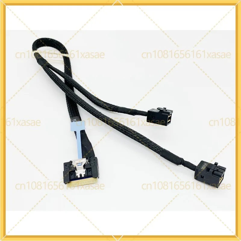 SFF-8654 to Dual SFF-8643 SAS Cable 1 to 2 Server Hard Drive Wire, 50cm
SFF-8654 to Dual SFF-8643 SAS Cable 1 to 2 Server Hard Drive Wire, 50cm