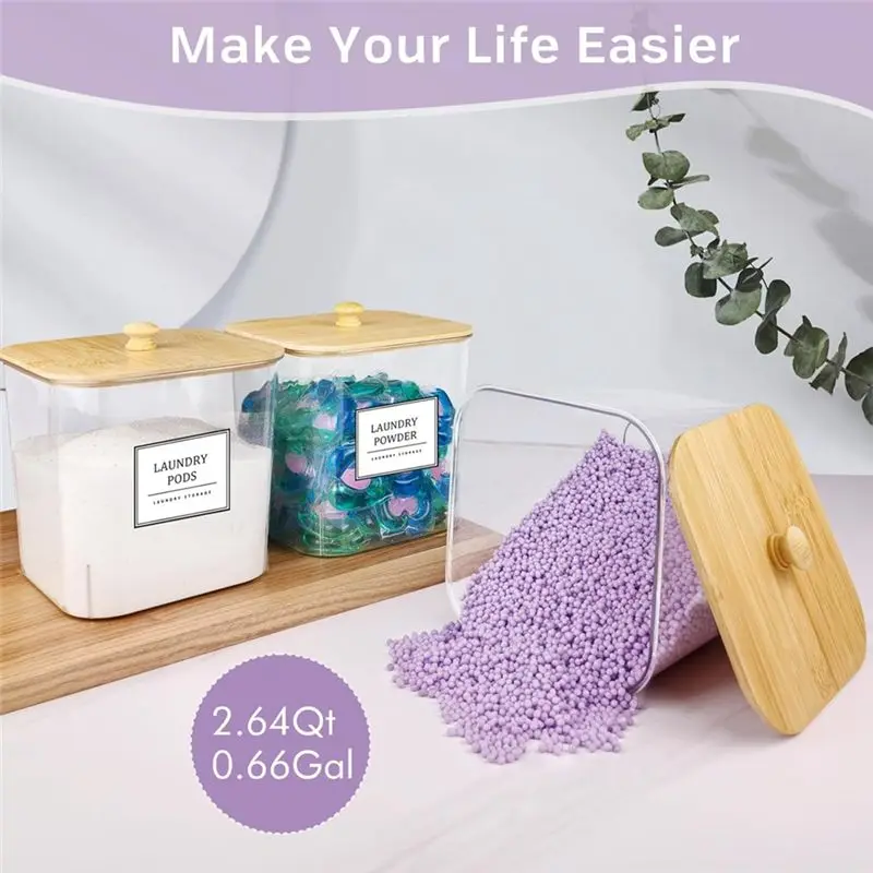 AB08-Laundry Pods Container 3+ 1 Pack Clear Laundry Room Organization Containers,Large Laundry Detergent Powder Storage
AB08-Laundry Pods Container 3+ 1 Pack Clear Laundry Room Organization Containers,Large Laundry Detergent Powder Storage