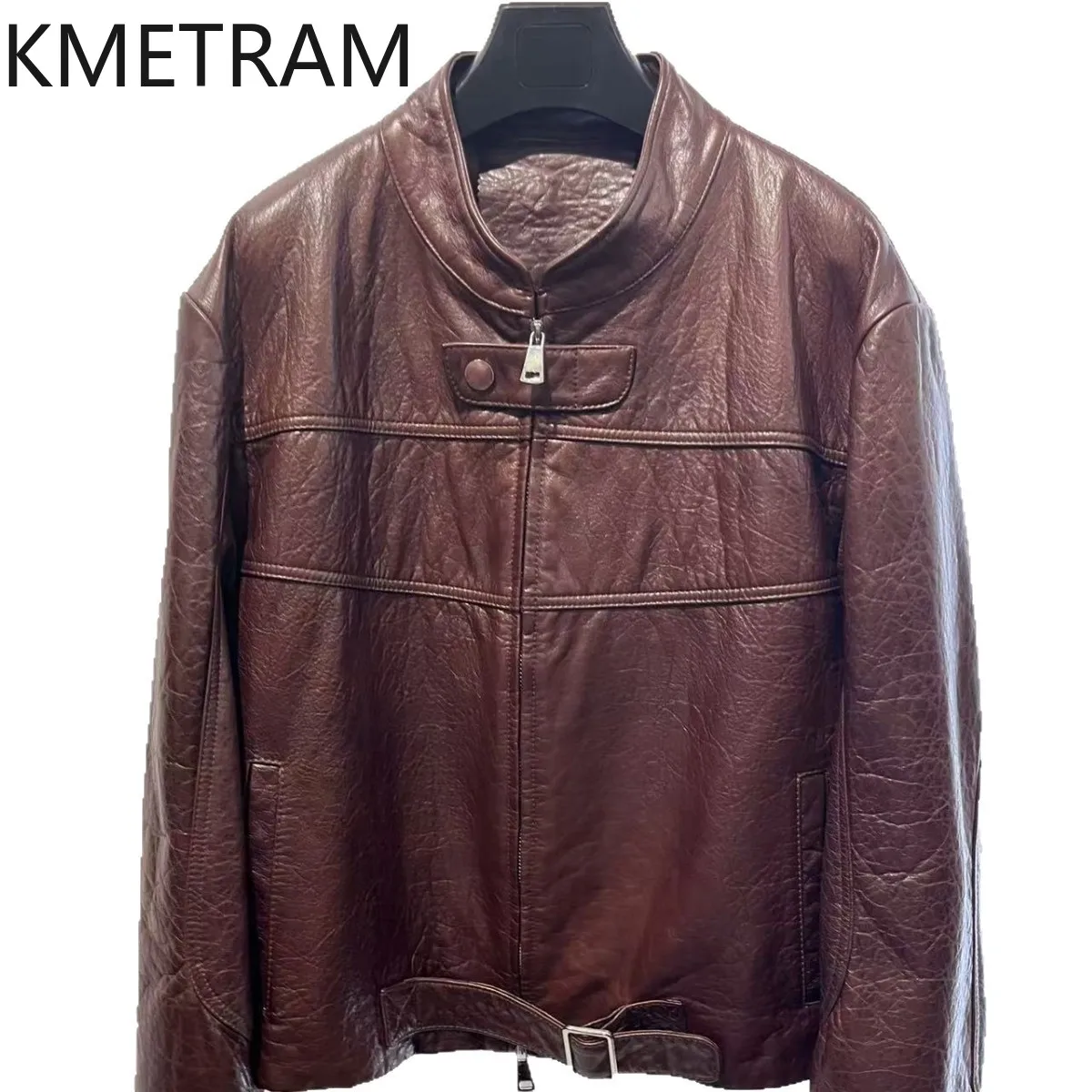 KMETRAM Real Sheepskin Leather Jacket Woman Retro Stand Collar Short Coat Genuine Leather Jackets Autumn Women Clothes 2026 가죽자켓
KMETRAM Real Sheepskin Leather Jacket Woman Retro Stand Collar Short Coat Genuine Leather Jackets Autumn Women Clothes 2026 가죽자켓