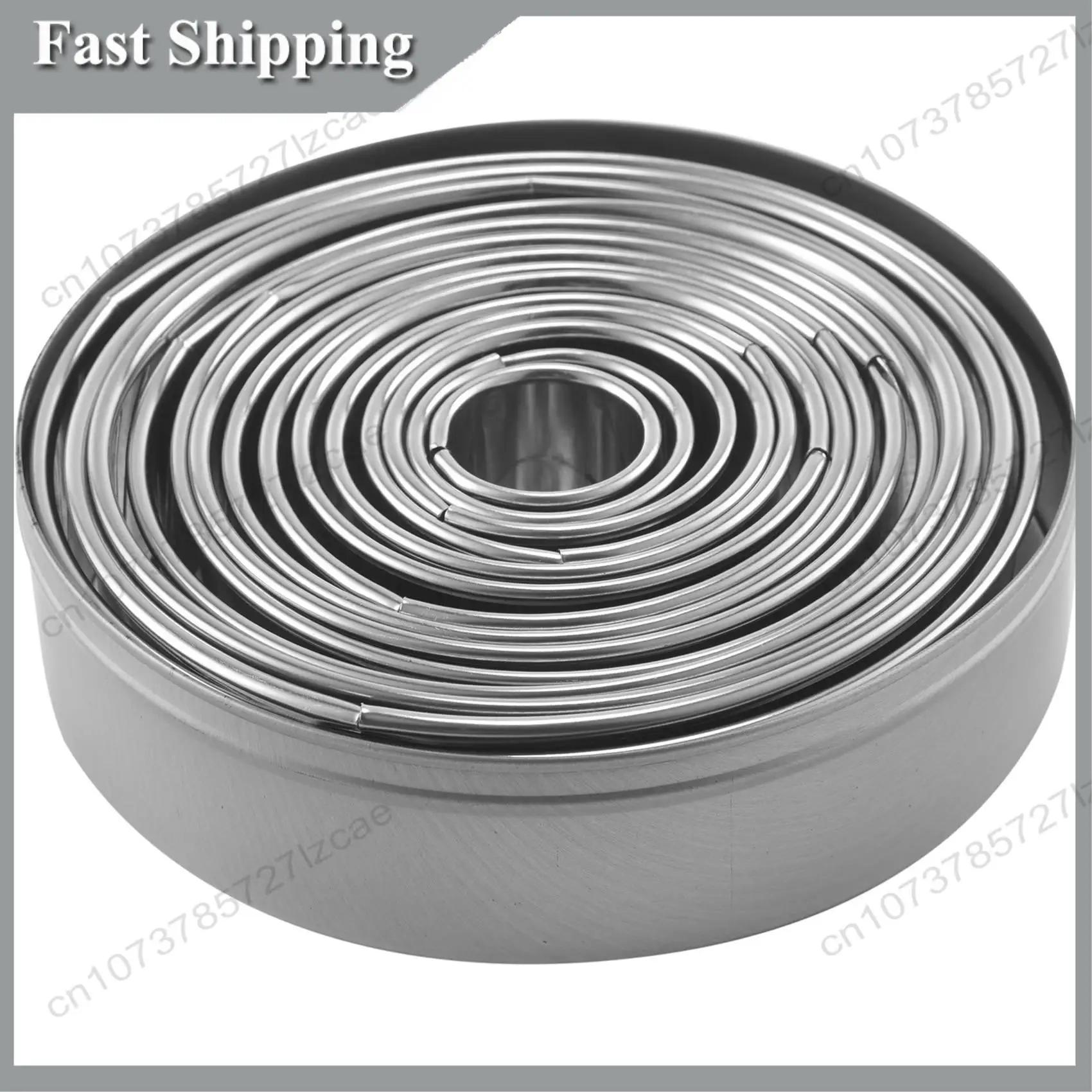 -A99Z 14Pcs/Set Round Cookie Biscuit Cutter Set Stainless Steel Mousse Cake Ring Mold Pastry Biscuit Donuts Cutter
-A99Z 14Pcs/Set Round Cookie Biscuit Cutter Set Stainless Steel Mousse Cake Ring Mold Pastry Biscuit Donuts Cutter