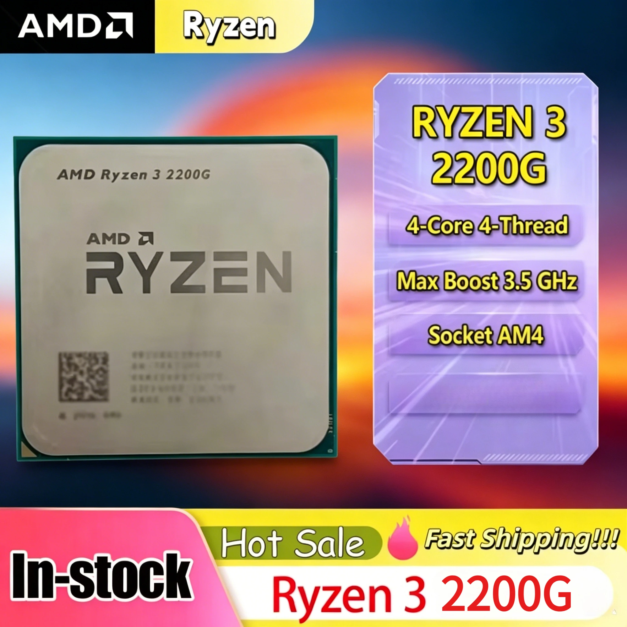 2026 AMD Ryzen 3 2200G Used R3 2200G 3.5 GHz Zen 0.014 Quad-Core Quad-Thread CPU YD2200C5M4MFB Socket AM4
2026 AMD Ryzen 3 2200G Used R3 2200G 3.5 GHz Zen 0.014 Quad-Core Quad-Thread CPU YD2200C5M4MFB Socket AM4
