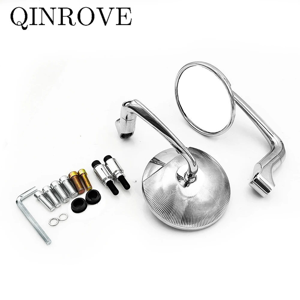 Universal Retro Motorcycle Rearview Mirrors 8 10mm Round Side Convex Mirror for BMW RT1150 R1250GS F800R F800ST F700 Yamaha MT03
Universal Retro Motorcycle Rearview Mirrors 8 10mm Round Side Convex Mirror for BMW RT1150 R1250GS F800R F800ST F700 Yamaha MT03