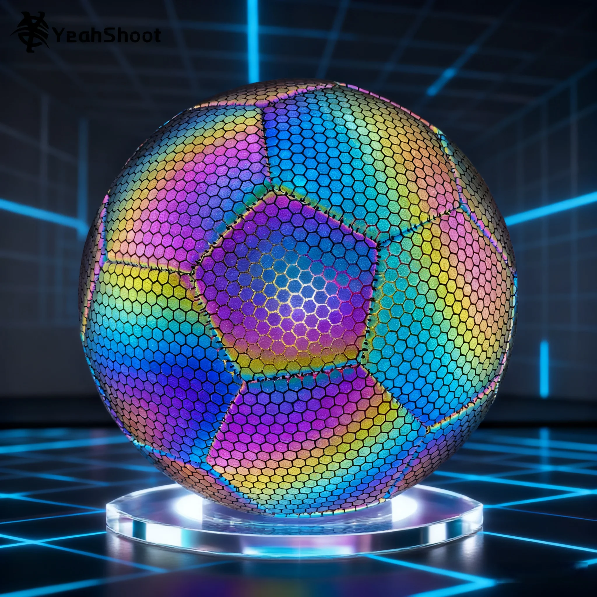 Holographic Reflective Luminous Soccer Ball Size 5 - Durable Premium Material, Eye-Catching Glow Effect
Holographic Reflective Luminous Soccer Ball Size 5 - Durable Premium Material, Eye-Catching Glow Effect