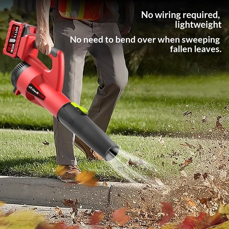 Беспроводная электрическая воздуходувка для листьев с высоким воздушным потоком, тихая, легкая, портативная, ручная, садовая, пылесос, 20 В, аккумуляторные воздуходувки
Беспроводная электрическая воздуходувка для листьев с высоким воздушным потоком, тихая, легкая, портативная, ручная, садовая, пылесос, 20 В, аккумуляторные воздуходувки