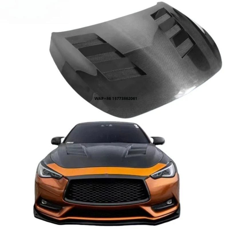 Carbon Fiber Hood - for Infiniti G60 2016-2020 (Customizable: Ballistic Weave, Forged Carbon Fiber)
Carbon Fiber Hood - for Infiniti G60 2016-2020 (Customizable: Ballistic Weave, Forged Carbon Fiber)