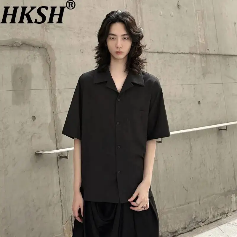 HKSH Cuban Collar Short-Sleeve Shirt Unisex Summer New Men Tide Chic Ins Dark Light Luxury Punk Darkwear Gothic Japanese HK25229
HKSH Cuban Collar Short-Sleeve Shirt Unisex Summer New Men Tide Chic Ins Dark Light Luxury Punk Darkwear Gothic Japanese HK25229