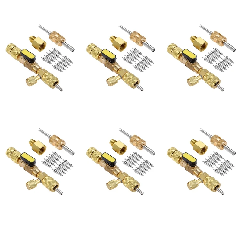 6X R410A R22 Valve Core Remover Installer Tool With Dual Size SAE 1/4 & 5/16 Port For R404A R407C R134A R12 R32
6X R410A R22 Valve Core Remover Installer Tool With Dual Size SAE 1/4 & 5/16 Port For R404A R407C R134A R12 R32