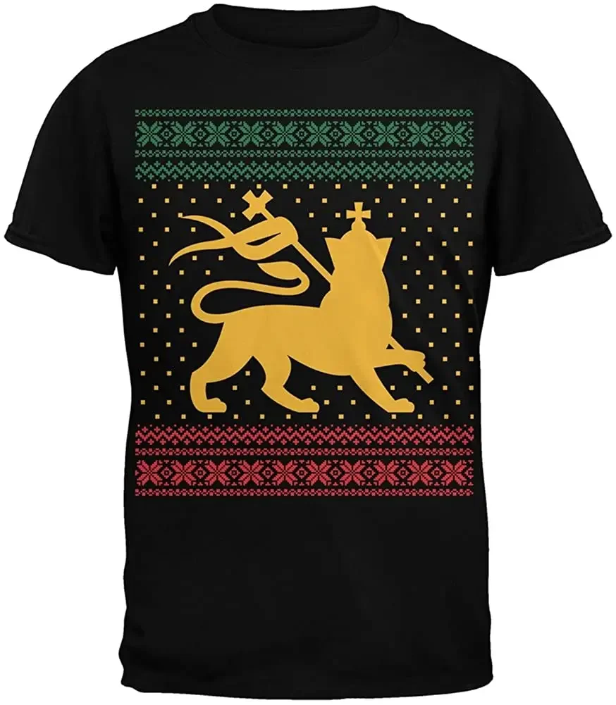 Уродливая рождественская футболка Old Glory Lion of Judah. Летняя хлопковая мужская футболка с круглым вырезом и коротким рукавом, новинка S-3XL
Уродливая рождественская футболка Old Glory Lion of Judah. Летняя хлопковая мужская футболка с круглым вырезом и коротким рукавом, новинка S-3XL