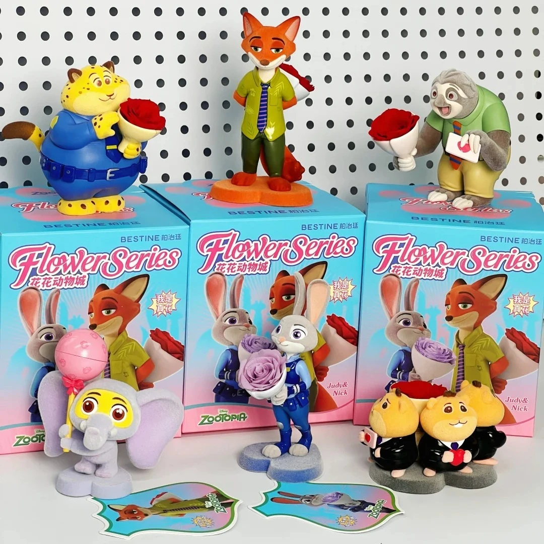 Zootopia Flower series Blind Box Cute Nick Judy Action Figure Zootopia Plush Doll Mystery Box Anime Cartoon Collection Model Toy
Zootopia Flower series Blind Box Cute Nick Judy Action Figure Zootopia Plush Doll Mystery Box Anime Cartoon Collection Model Toy