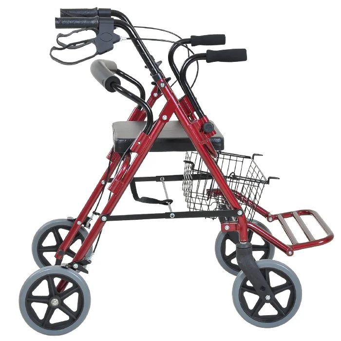 Foldable Aluminum Alloy Wheeled Walking Aid With Seat Portable Outdoor Elderly Support Walker
Foldable Aluminum Alloy Wheeled Walking Aid With Seat Portable Outdoor Elderly Support Walker