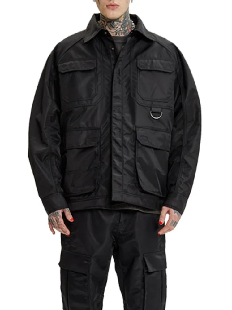 Nylon Jacket Outwear Men's Autumn and Winter New Multi-Pocket Workwear Shirt Loose Design Niche Jacket
Nylon Jacket Outwear Men's Autumn and Winter New Multi-Pocket Workwear Shirt Loose Design Niche Jacket