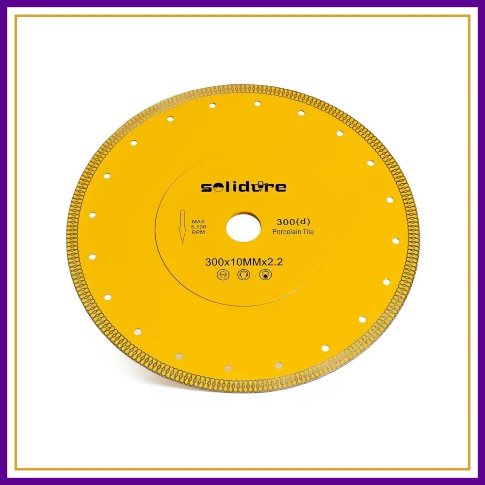 12" Diamond Blade for Granite, Tile, 300mm Wet Cutting, 1" Arbor
12" Diamond Blade for Granite, Tile, 300mm Wet Cutting, 1" Arbor