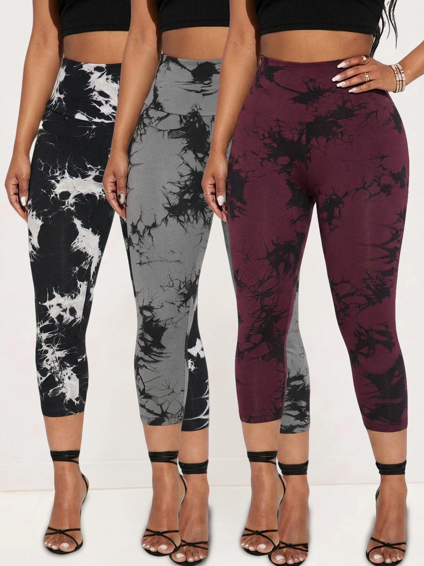 3 Pack Super Soft High Waisted Tie Dye Print Sport Capri Pants for Women No See Through Workout Running Yoga Athletic
3 Pack Super Soft High Waisted Tie Dye Print Sport Capri Pants for Women No See Through Workout Running Yoga Athletic