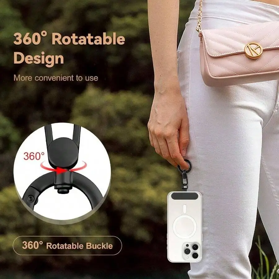 360 Degree Rotatable Phone Lanyard With Buckle For Smartphones
360 Degree Rotatable Phone Lanyard With Buckle For Smartphones